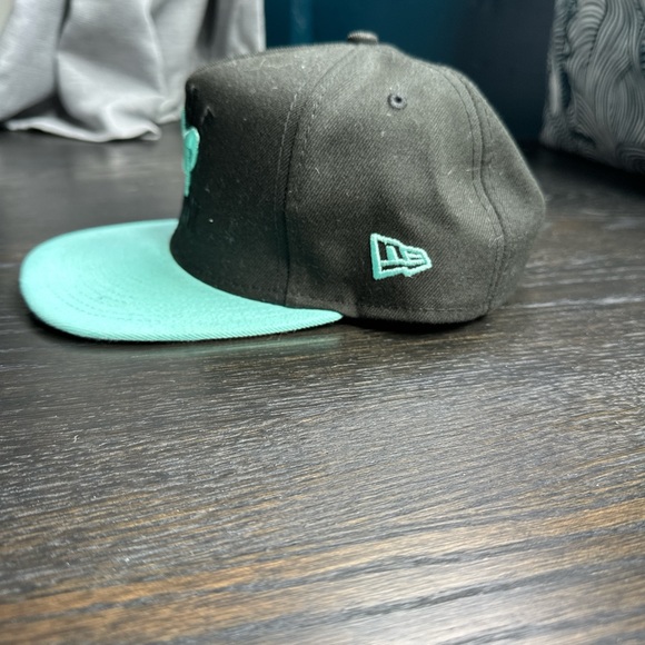 Dude Perfect 9fifty Black and Teal Hat - Picture 2 of 5